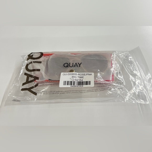 QUAY Australia - BIG TIME SUNGLASSES -ROSE/PNK - Picture 10 of 10